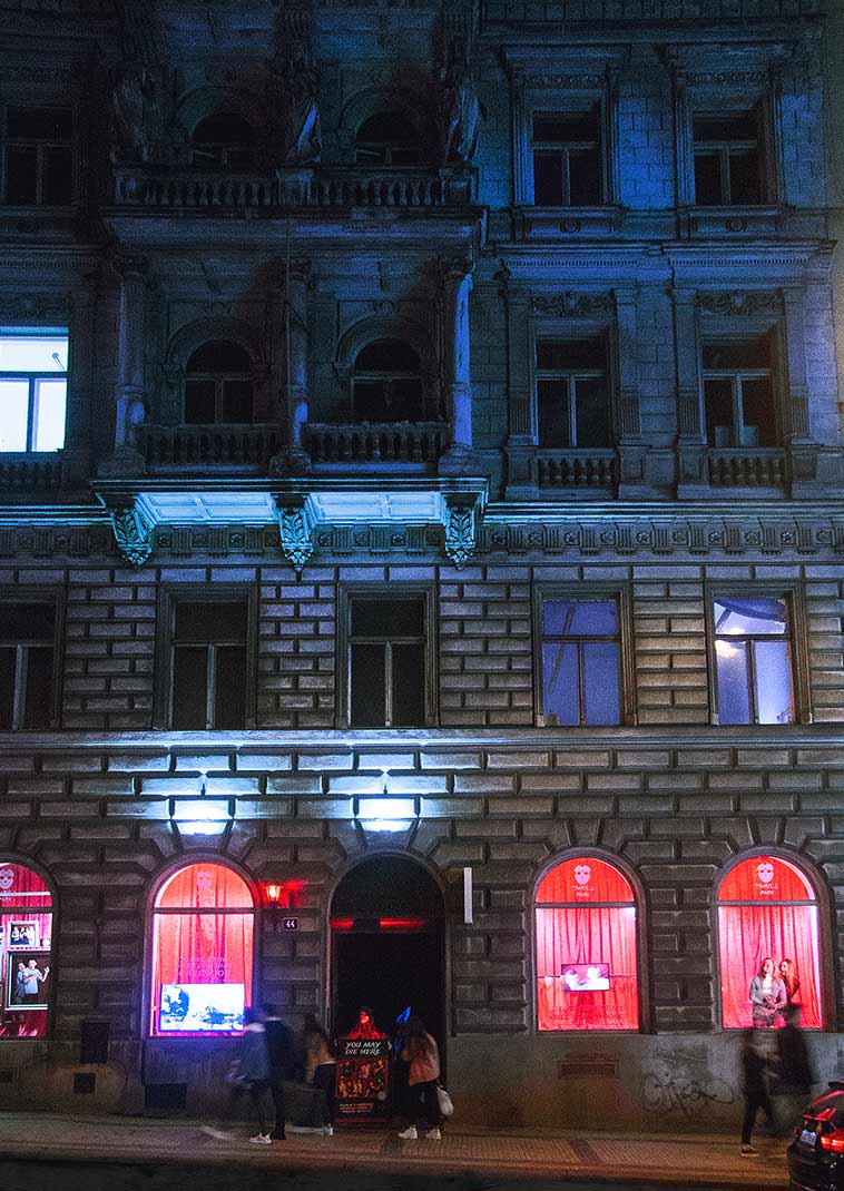 Original Thrill Park location in central Prague