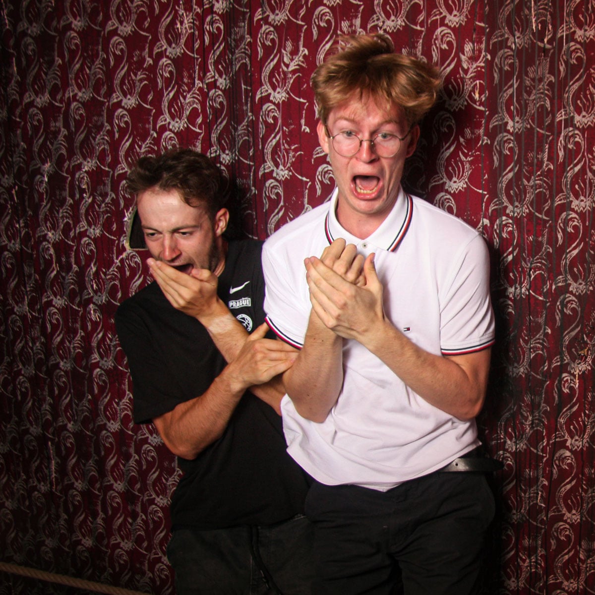 Photo of scared visitor